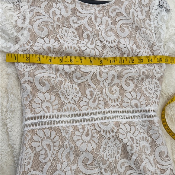JAUS BENTLEIGH DRESS WHITE/NUDE sz S NWT - Picture 7 of 10